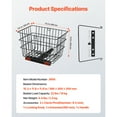 thumbnail image 3 of KFFKFF Rear Carrier for Mobility Scooters, Robust Metallic Mesh Basket with Grip, Large Capacity Baggage Holder, Fits 1-inch Hitch, Suitable for Majority of Golden, Drive & Pride Mobility Scooters, 3 of 9