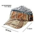 thumbnail image 4 of DPTALR DIY Hairstyle Adult Funny BaseBall Cap with Fake Camoufla Hair Wig Solid, 4 of 4