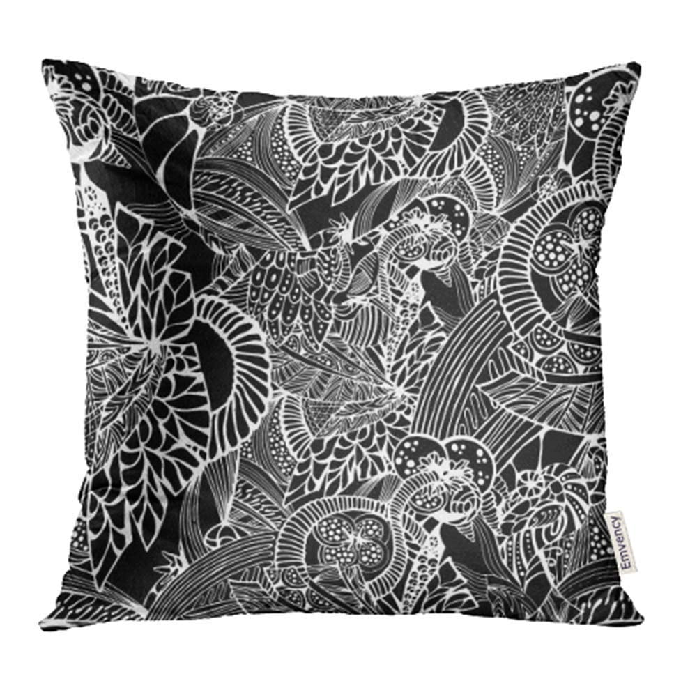 ARHOME Hand Black and White Abstract Pattern Wave Exotic Doodle