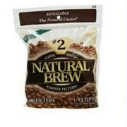 Natural Brew B62103 Natural Brew Cone Coffee Filters- #2 -12x40cnt