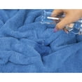 thumbnail image 3 of American Soft Linen Luxury 4 Piece Washcloth Set, 100% Cotton Turkish Washrags and Washcloths, Electric Blue, 3 of 5