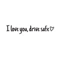 thumbnail image 1 of Visland I Love You Drive Safe Stickers Rear View Mirror Vinyl Decal for Women Waterproof Decorative Car Sticker Car Decal Accessories, 1 of 8