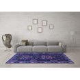 thumbnail image 3 of Ahgly Company Machine Washable Indoor Rectangle Persian Blue Traditional Area Rugs, 3' x 5', 3 of 4