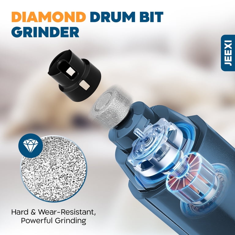 JEEXI 5-Speed Dog Nail Grinder with Dual LED photo 4