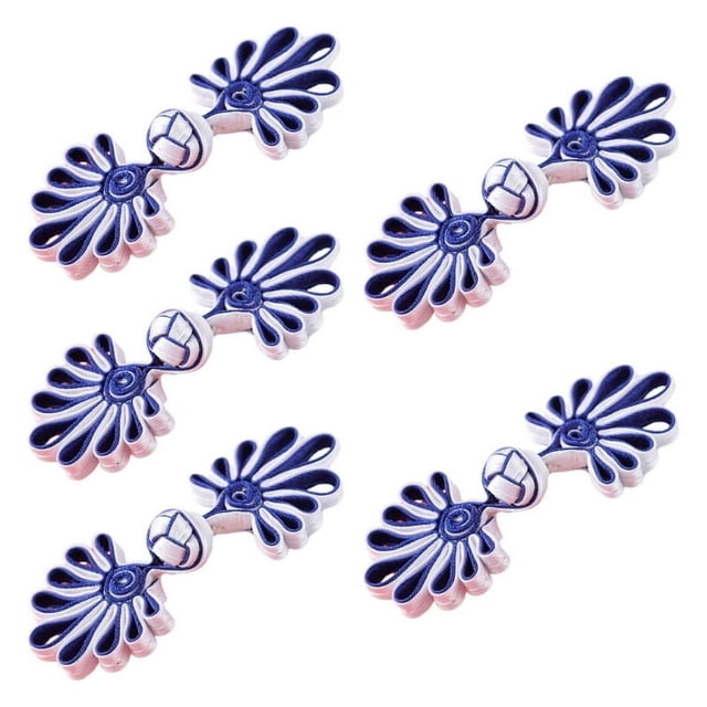 HAOAN 5 Pairs/Pack Cheongsam Closure Sewing Fasteners Chinese Knots Frog Buttons
