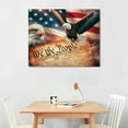 thumbnail image 2 of Nawypu Eagle Canvas Wall Art, American Flag Print Wall Decor Military Decoration for Living Room Bedroom Office Native American Country Room Decals Americana Home Poster Artwork Gifts Framed, 2 of 6