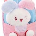 thumbnail image 4 of CUZIBR Cute 3D Plush Rabbit Toddler Backpack Lightweight Kids Backpack Adjustable Breathable Shoulder Straps Small Storage Daypack For Toddler Travel Daily School Bag, 4 of 9