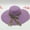 Purple, variant on Beach Hats for Women CQXIDFH Women Foldable Straw Sun Hat, Woven Beach Travel Headgear, UV Protection Wide Brim Summer Outdoor Hat, Bucket Hats (Hot Pink, One Size)