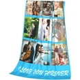 thumbnail image 4 of Personalised Blanket, Custom Blanket, Personalised Photo Blanket, Customised Photo Blanket Personalised for Adults Kids, Personalised Gifts for Mum, Dad, Boyfriend, Girlfriend (1 photo), 4 of 6