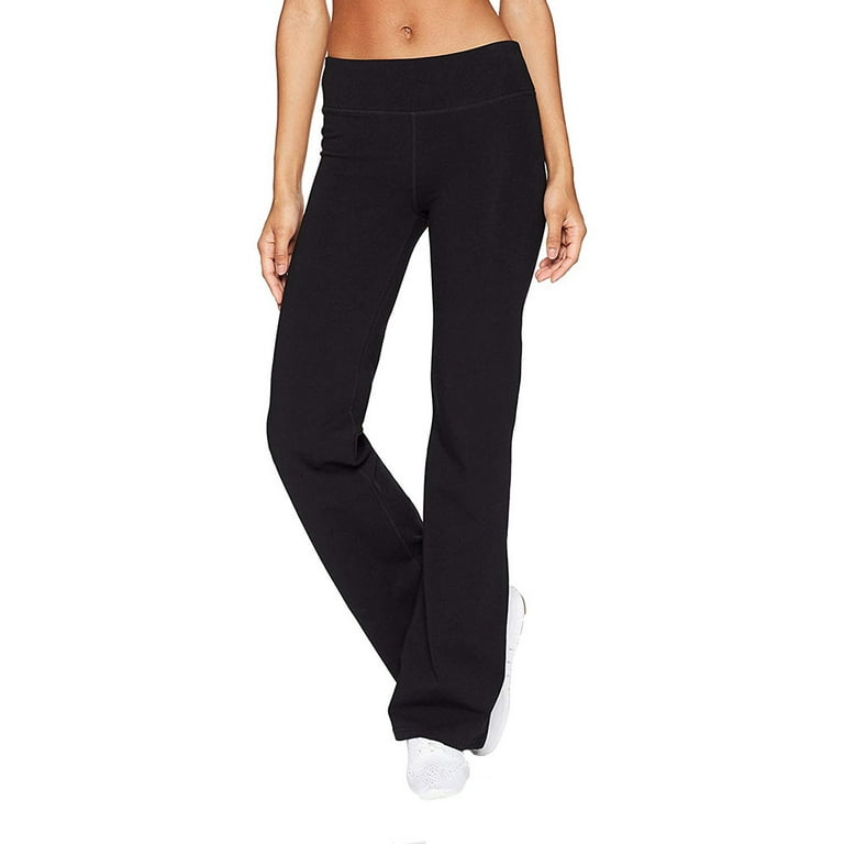 MRULIC yoga pants Loose Slim Yoga Casual Women's Pants Pants Sports Wide  Hips Solid Leg Color Pants Black + XL 