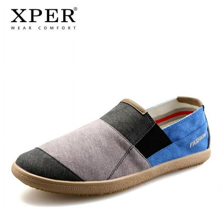 Fashion Soft Casual Shoes Men Loafers Summer Canvas Breathable Footwear Flats Walking Cotton Male Red