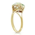 thumbnail image 2 of Galaxy Gold 14k Yellow Gold Ring with Natural 10mm Heart-shaped Green Amethyst - Size 8.5, 2 of 3