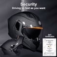 thumbnail image 2 of DOCRELD Bluetooth Modular Motorcycle Helmet,Motorcycle Helmet,DOT Approved,Dual Visor Full Face Flip up Integrated Motorcycle Helmets,Built-in Dual Speaker Microphone,Waterproof Adults Men Women, 2 of 7