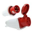 thumbnail image 2 of Waterproof Socket, Surface Mounted 3P+E Industrial Plug Port Insulating Shell For 6-16mm² Cable, 2 of 8