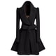 thumbnail image 1 of Gabardina clásica abrigo de lana Gibobby chaqueta de invierno moda Slim Fit cálida para damas negro S, 1 of 2