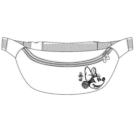 Disney Belly Waist Bag Smile Minnie White