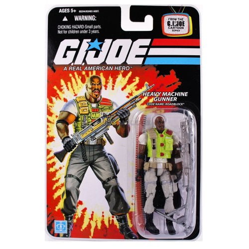 G.I. Joe - 2007 - Hasbro - Mitrailleur Lourd - Nom de Code: Figurine de Barrage - W / Base et Accessoires - de la Série de Dessins Animés G.I. Joe - Nouveau - Édition Limitée - Collection