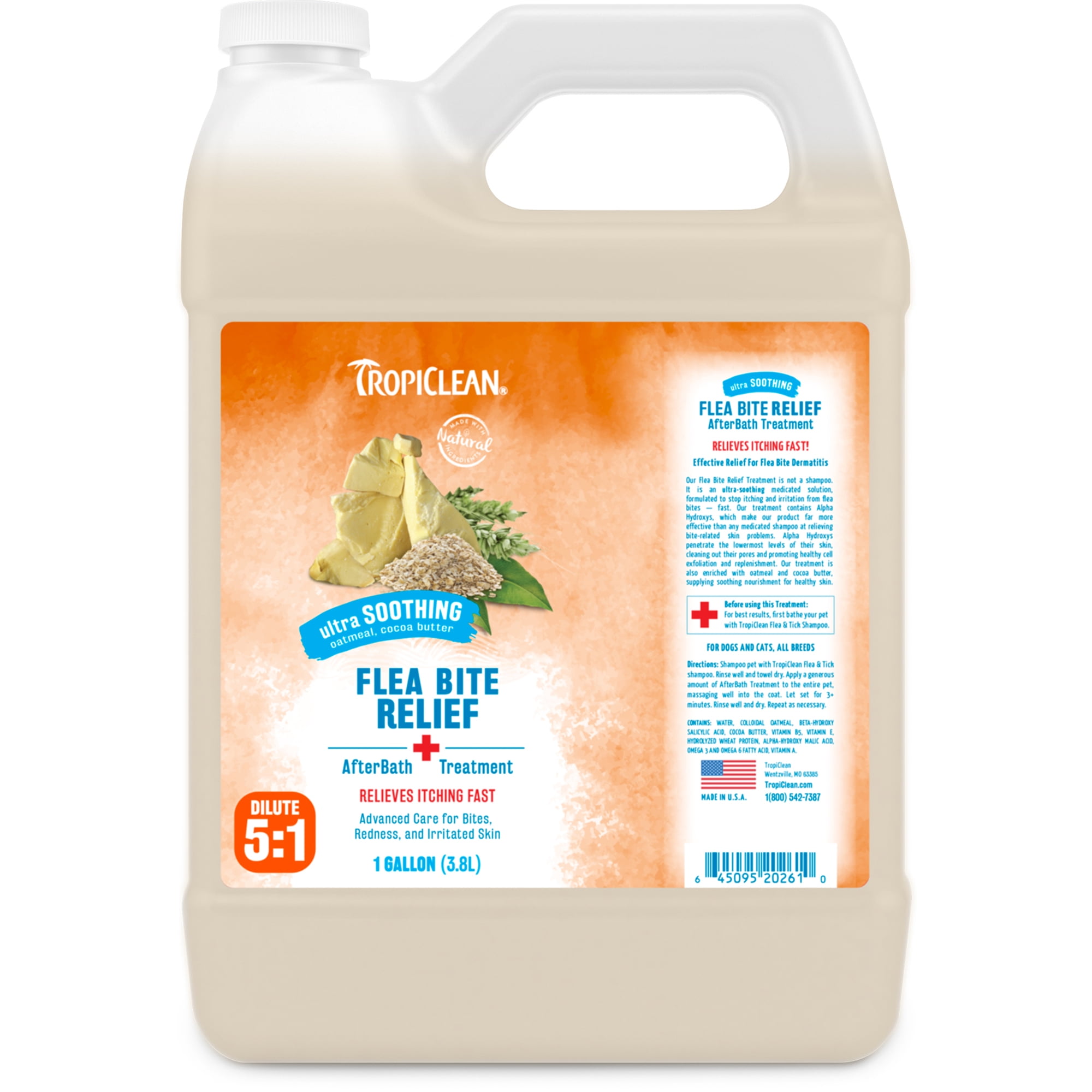 TropiClean Natural Flea & Tick Flea Bite Relief AfterBath Treatment, 1