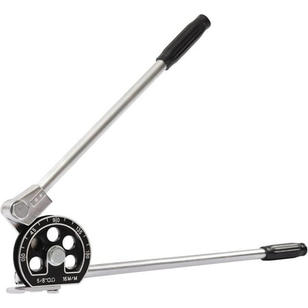 5/8" Pipe Tube Bender, 180° Manual Pipe Tubing Bender Roller, for Stainless Steel Iron Aluminum Copper Pipe Tube Bending Tool