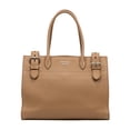 thumbnail image 1 of Pre-Owned Prada Beige Tote Bag Shoulder Bag Vitello Daino Calfskin Leather, 1 of 10