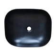 thumbnail image 2 of 20 in. Oval Black Finish Ceramic Vessel Bathroom Vanity Sink, 2 of 11