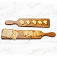 thumbnail image 2 of Karma Gifts Food Safe Acacia Wood Flat Appetizer Tray with Handle (Set of 2), 2 of 2