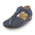 thumbnail image 3 of MKLEKYY Sandalias Cómodas de Verano para Mujer, Con Velcro, Informales, Con Punta Redonda, Cómodas, para Playa, 3 of 4