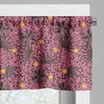 thumbnail image 3 of Ambesonne Palm Trees Valance Pack of 2, Botanical Flowers Leo, 54"X12", Dried Rose Multicolor, 3 of 5