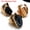 Black, variant on 1PC Natural Raw Agate Geode Ring Stone Gold Plated Irregular Adjustable Open NEW-Gray