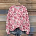 thumbnail image 3 of Women'S Christmas Sweater Cute Fun Christmas Sweater Fall And Winter Long Sleeve Knitted Sweater for Fall and Winter, Festive and Cozy, Ideal as Christmas Sweaters for Women ,Pink,L, 3 of 6