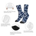 thumbnail image 3 of Kdxio Dragons Print Children's Socks for Daily Wear and Sports Use Colorblock Mid-Calf Design Breathable Material, 3 of 5