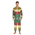 thumbnail image 2 of IAUYY Unisex Adult Onesie Pajamas Ultra-Soft Crystal-Soft Fabric, Halloween Adult Onesie Pajamas Adults,With a Zipper Plus Size Onesie Pajamas, Three-color Christmas, 2 of 7
