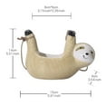 thumbnail image 3 of Animal Shaped Hanging Plant Pots, Adorable Sloth Plant Pots for Flowers & Small Yellow, 3 of 6