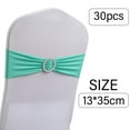 thumbnail image 4 of 30PCS Chair Sashes Bows Stretch Chair Cover Band with Buckle Slider for Wedding Party Ceremony Reception Banquet Decoration - Daphne, 4 of 5