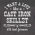 thumbnail image 3 of Instant Message - I Want A Love Like a Cast Iron Skillet; It'll Last Forever Graphic T-shirt Dress, 3 of 6