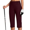 thumbnail image 3 of LXPAM Women's Golf Pants Stretch Work Ankle Pants High Waist Dress Pants with Pockets for Yoga Business Travel Casual, 3 of 5