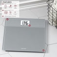 thumbnail image 2 of Báscula de baño digital Taylor de plataforma ancha, báscula para peso corporal, báscula de alta precisión, funciona con pilas, compatible con FSA y HSA, mide hasta 226 kg (500 lb), color gris, 2 of 5