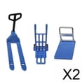 thumbnail image 1 of 2xDollhouse Miniatura Modelo 1/12 Bulldozer Carretilla Elevadora Vehículo De Ingeniería Infantil Conjunto Azul, 1 of 8