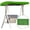 Green, variant on Universal Replacement Canopy for Swing Seat, Garden Chair Tent Porch Top Cover, Waterproof/UV Resistant Swing Canopy Cover