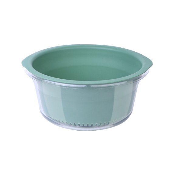 Gnmfd Double Layer Fruit Vegetable Basket Plastic Washing Container Food Storage Containers with Lids Refrigerator Closet Organizers Pantry Organizers and Storage