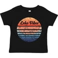 thumbnail image 3 of Inktastic Lake Vibes Distressed Retro Sunset Boys or Girls Toddler T-Shirt, 3 of 5
