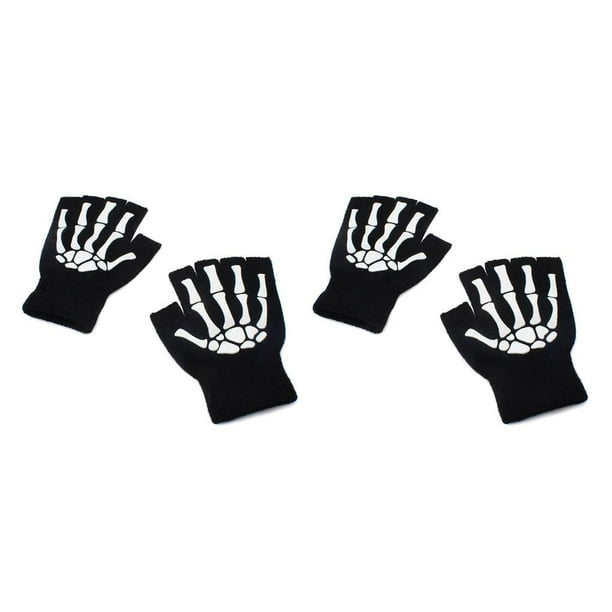 Manoplas de Halloween Wosthever para Invierno Guantes Sin Dedos Tipo 1 2Conjunto