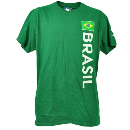 Brasil Copa America Centenario USA 2016 Tshirt Tee Green Mens Futbol (Best Soccer Stores In Usa)