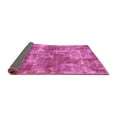 thumbnail image 2 of Ahgly Company Indoor Round Abstract Pink Modern Area Rugs, 8' Round, 2 of 4