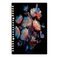 thumbnail image 2 of Wirebound Notebook Hardcover Spiral Notebooks White Flowers with Blue Butterflies, 60 Pages, 80 GSM, 5.7 x 8.3in, 2 of 7