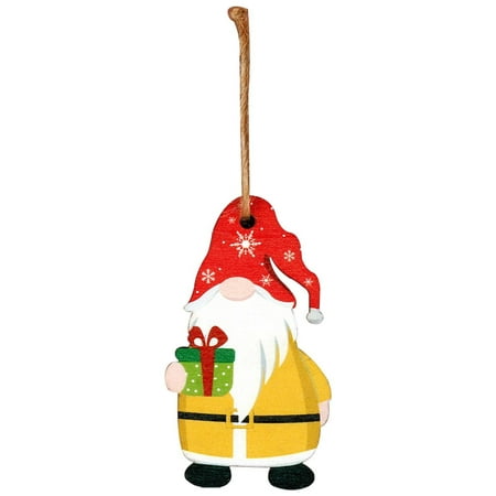 

NECHOLOGY Mistletoe Doorway Christmas Decorative Pendant Creative Painted Christmas Faceless Old Man Pendant Christmas Tree Decorative Wooden Pendant Gnome Beards for Crafts Hangingornament