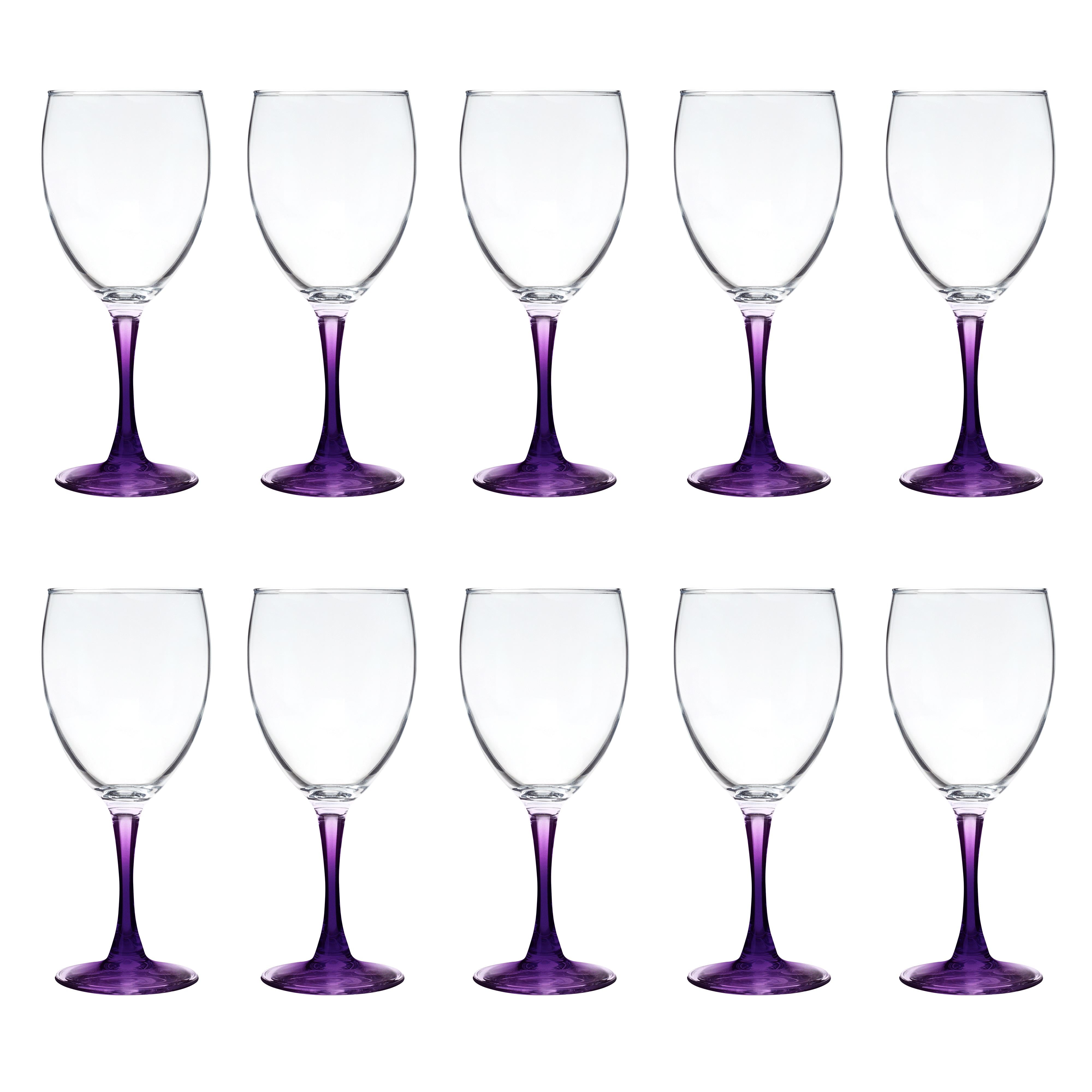Nuance Wine Glasses by ARC 10.5 oz. Set of 10, Bulk Pack Restaurant