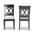 thumbnail image 6 of Baxton Studio Grey Upholstered and Brown Finished Wood 2-Piece Dining Chair Set, 6 of 7