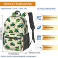 thumbnail image 3 of Tractor and Trailers Cream Pattern 17" School Backpacks for Teens,Waterproof Oxford Fabric,S-Shape Padded Straps for School,Travel,Hiking,Camping, 3 of 6