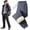 Gray, variant on Fleece Thermal-Pants, Waterproof Windproof, Sherpa Fleece Lined, for Skiing Hiking Camping and Daily Winter Wear